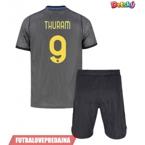 Lacne Dětský Futbalové dres Inter Milan Marcus Thuram #9 2026-27 Krátky Rukáv - Tretina (+ trenírky)